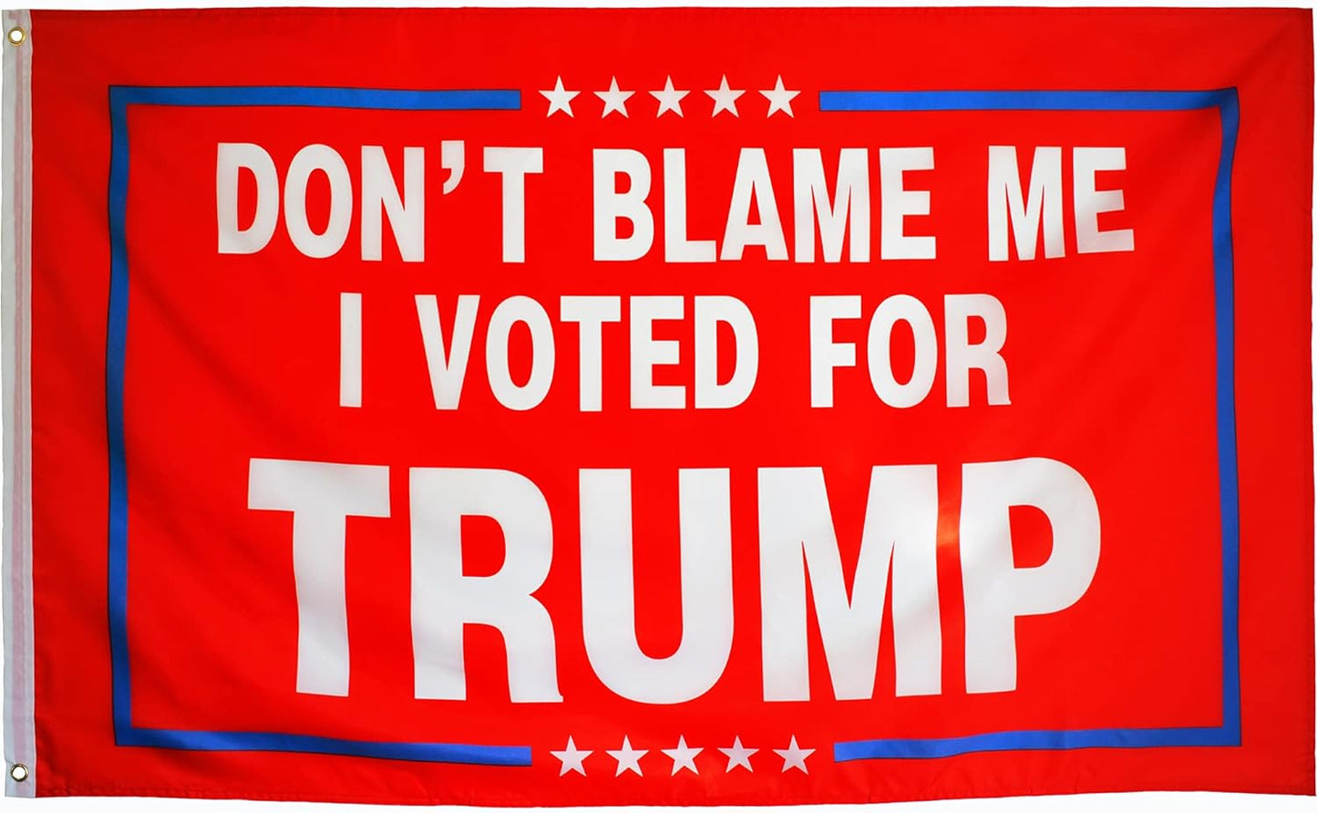 Trump 2024 Flag 3X5 Ft - Don'T Blame Me I Voted for Trump Flag - Bright Vivid Colors, Double Stitched, Durable Brass Grommets - Donald Trump for President Re-Elect 2024 Flags (Red)